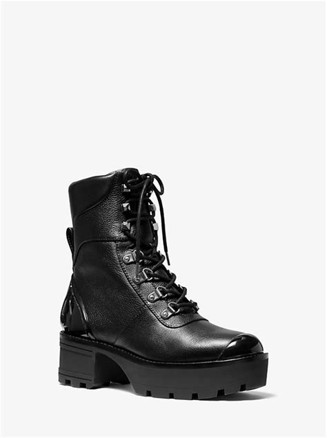 michael kors khloe combat boot|michael kors adjustable buckle boots.